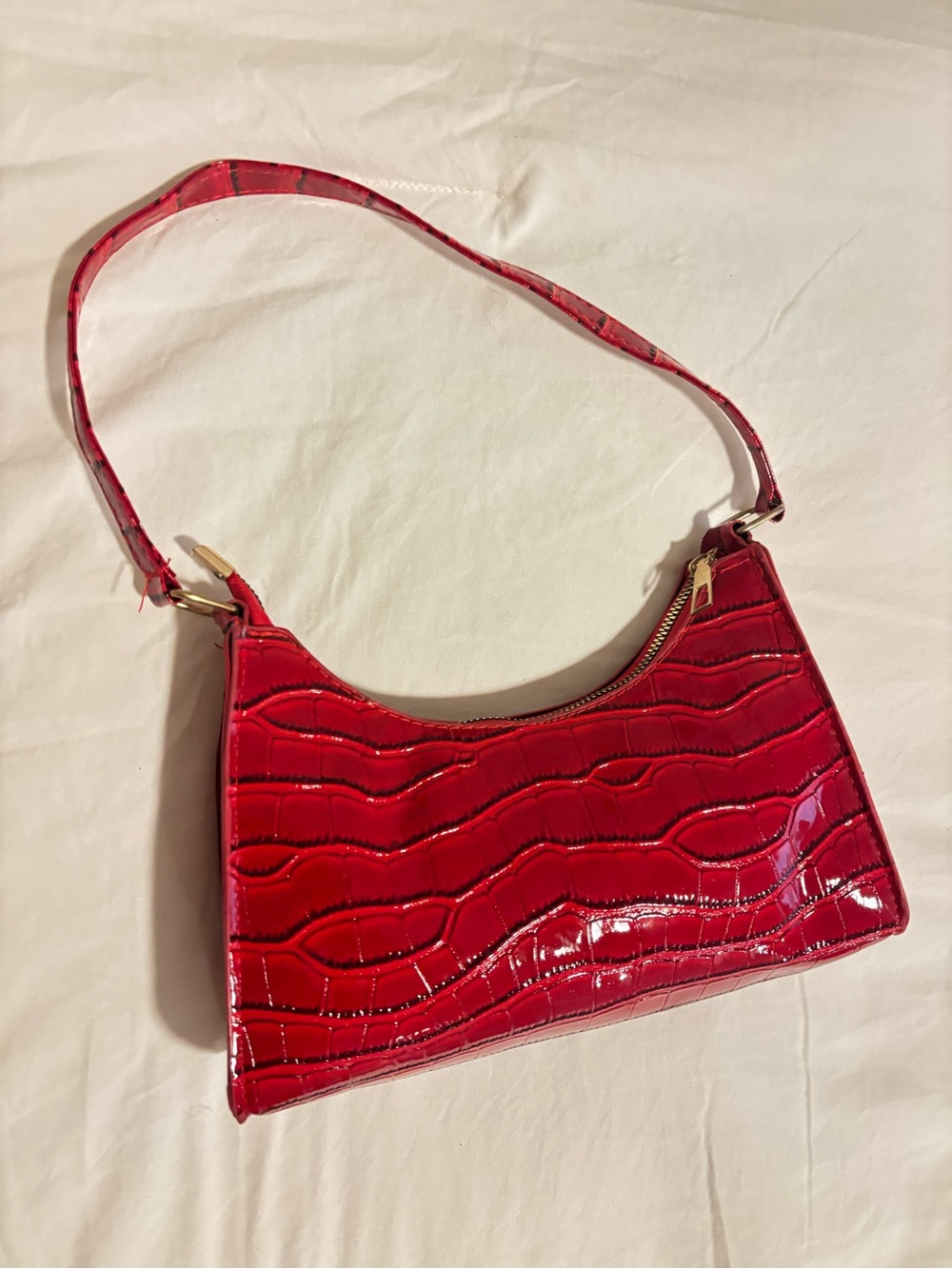 Red Shoulder Purse